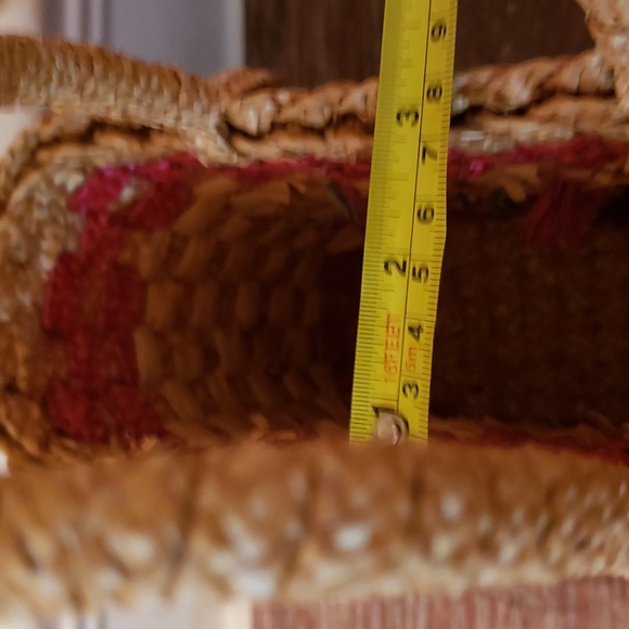 Vintage! 1970's Basket Weave Purse! 2XHost Pick - Picture 9 of 10